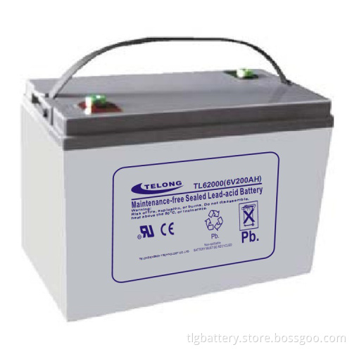 Valve Regulated Lead Acid Battery 6V200ah for Solar Power